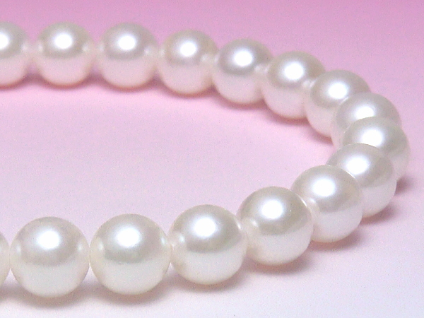 K18WGアコヤ真珠ブレスレット