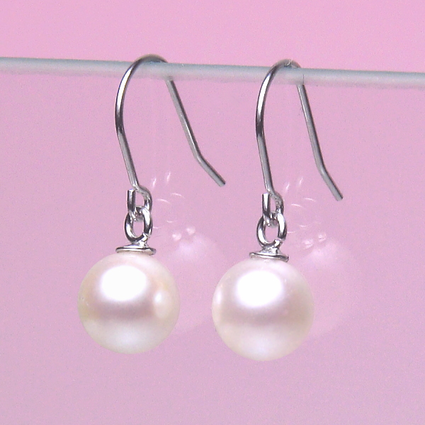 K14WGアコヤ真珠ピアス
