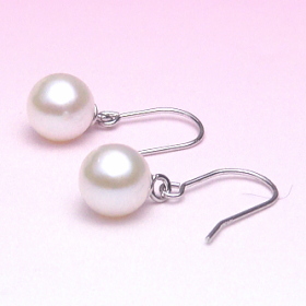 K14WGアコヤ真珠ピアス