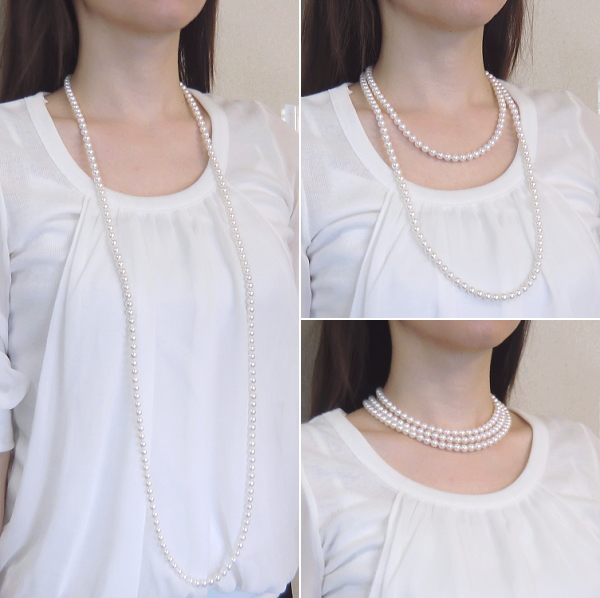 アコヤ真珠ロングネックレス(120cm)