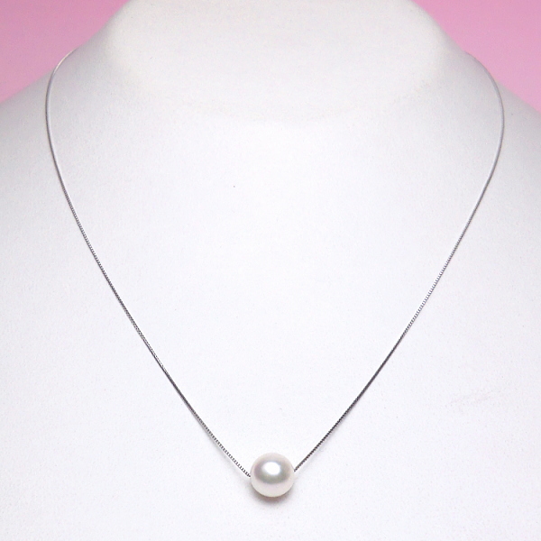 K18アコヤ真珠スルーネックレス（7ミリ/WG・YG・PGより選択可）