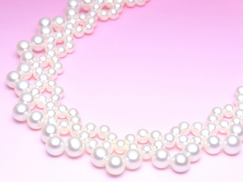淡水真珠デザインネックレス