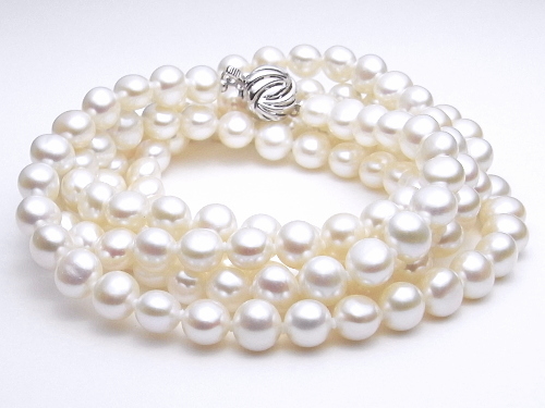 淡水真珠ロングネックレス（9.0～8.0mm/120cm）