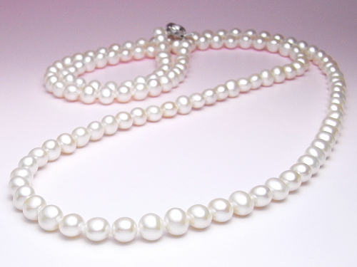 淡水真珠ロングネックレス（9.0～8.0mm/120cm）