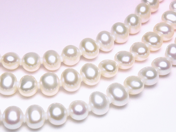 淡水真珠ロングネックレス（7.0～6.0mm/120cm）