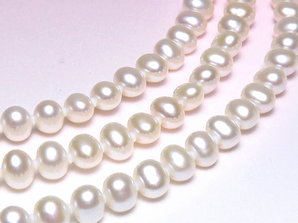 淡水真珠ロングネックレス（6.0～5.0mm/120cm）