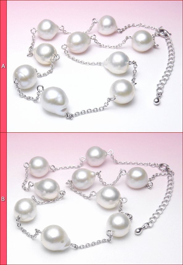 淡水真珠ステーションネックレス（11.0～10.5ミリ） 商品リスト