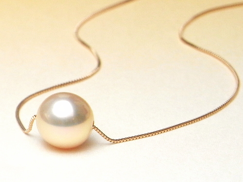 【高級】淡水真珠　ネックレスk18