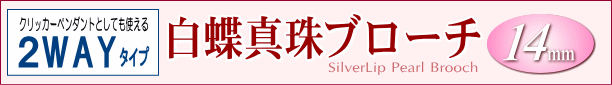 白蝶真珠ブローチ　タイトル