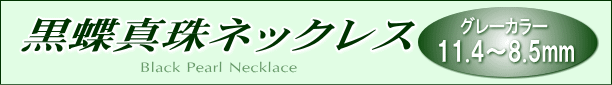 黒蝶真珠ネックレス(グレーカラー) タイトル