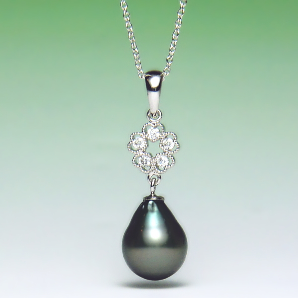 黒蝶真珠ペンダント
